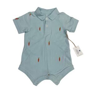 NWT Blue Rooster 3/6M Alec Jumper in Easter Carrots
